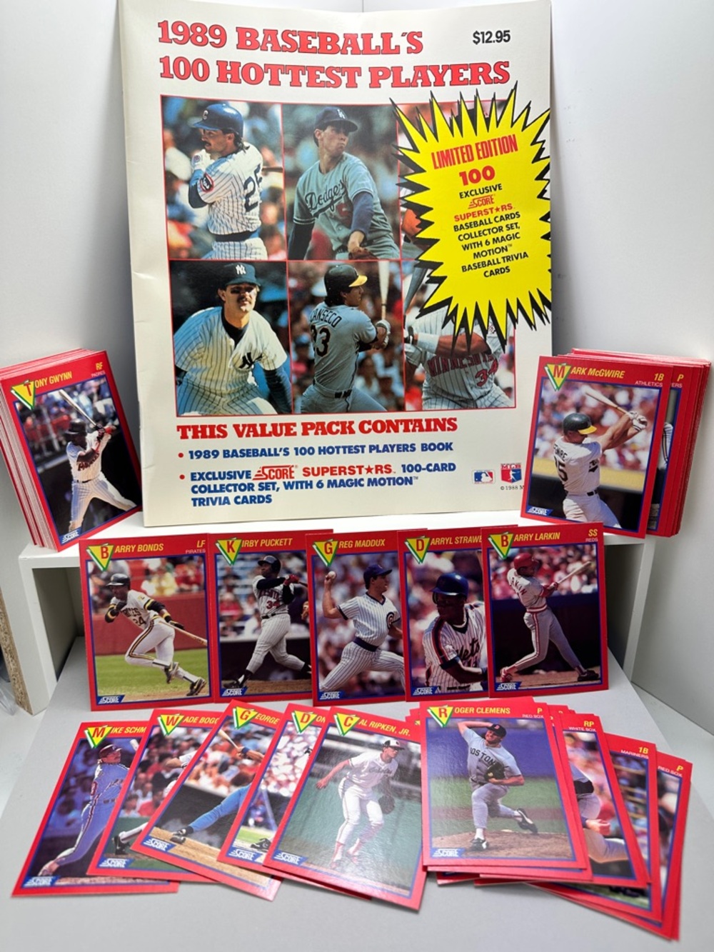 Score 1989 Baseball's 100 Hottest Players full 100 card set /Magazine